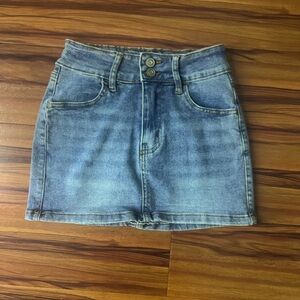 Blue jean mini skirt from rue21